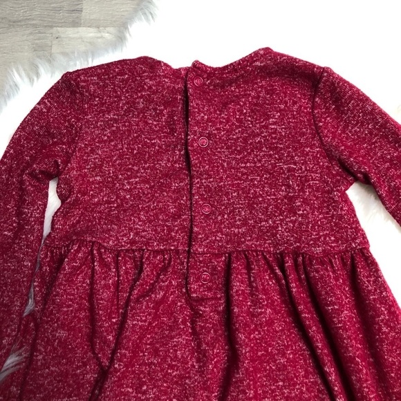 Carter’s Burgundy Cozy Viscose Long Sleeve Dress - Picture 6 of 7